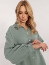 Koszula-D70032M11066D3-pistacjowy rozmiar - L/XL