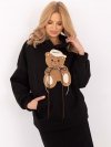 Bluza-DHJ-BL-A8695.65P-czarny rozmiar - ONE SIZE
