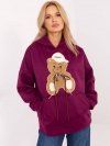Bluza-DHJ-BL-A8695.65P-fioletowy rozmiar - ONE SIZE