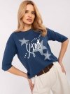 Bluzka-CLM-BZ-0016.84-ciemny niebieski rozmiar - M