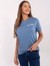 T-shirt-D12022AC02645G-ciemny niebieski rozmiar - M