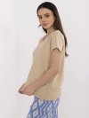 T-shirt-CLM-TS-1639.12-beżowy rozmiar - L