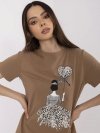 Bluzka-CLM-BZ-1702.89-jasny brązowy rozmiar - XL