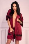 Szlafrok Aresmina LC 90564 Cherry Mahogany Callection Burgundy Bordowy LivCo Corsetti Fashion rozmiar - L/XL