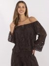 Bluzka-MI-BZ-88500.79-ciemny brązowy rozmiar - ONE SIZE