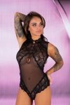 Body Sagen Black Czarny Collection LivCo Corsetti Fashion rozmiar - S/M