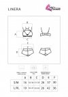 Komplet Linera For The Senses Collection czarny/black LivCo Corsetti Fashion rozmiar - L/XL