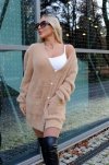 Kardigan Nifrada Camel rozmiar - ONE SIZE