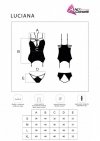 Gorset Luciana Shades of Black Czarny Collection LivCo Corsetti Fashion rozmiar - M