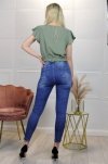 Merribel elastyczne jeansowe spodnie rurki Callinera Niebieskie/Blue rozmiar - XL