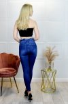 Bohoola Blue/Niebieskie jeansowe spodnie rurki z wysokim stanem Merribel rozmiar - L