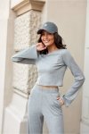 Bluzka Model Leonie SZA BLU0167 Grey - Roco Fashion