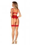 Obsessive Gorset i stringi Amor Cherris czerwony
