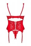 Obsessive Gorset i stringi Amor Cherris czerwony