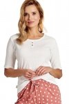 Taro Piżama Paris 3127 01 biała