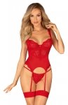 Obsessive KOMPLET OBSESSIVE AMOR CHERRIS GORSET I STRINGI