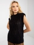 Kamizelka-D90027W90785B3-czarny rozmiar - M/L