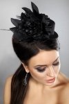 Mini Top Hats Black Czarny  LC 12028 Model 22 LivCo Corsetti Fashion Model 22
