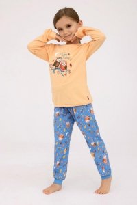 PIŻAMA GIRL KIDS DR 977/176 OWLS 2