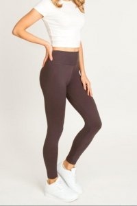 LEGGINSY DAMSKIE GŁADKIE LE001-26