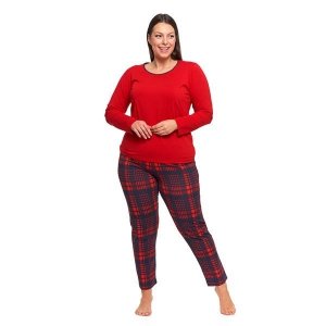 PIŻAMA DAMSKA PDD5500-005 PLUS SIZE - AW2024/25