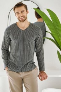 3482 PIŻAMA MĘSKA DŁUGA LUCA 3XL-4XL -KOLEKCJA AW 25/26