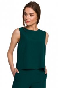 Stylove S257 Bluzka bez rękawów - zielona