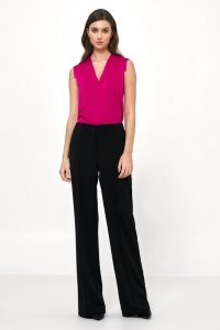 Nife Czarne spodnie loose cut - SD77