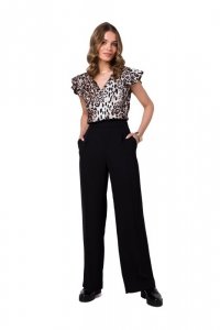 Stylove S331 Spodnie z szerokimi nogawkami - czarne