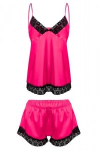 D Karen KOMPLET MANDY SATYNA PINK