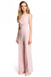 Stylove S115 Kombinezon z szerokimi nogawkami - pudrowy