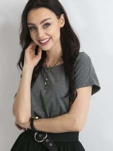 T-shirt-RV-BZ-4622.43-ciemny szary rozmiar - XS