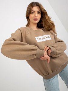 Bluza-EM-BL-N652.46-ciemny bezowy rozmiar - S/M