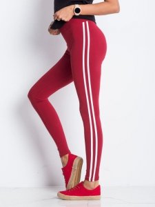 Leginsy-RV-LG-4954.53-bordowy rozmiar - XL