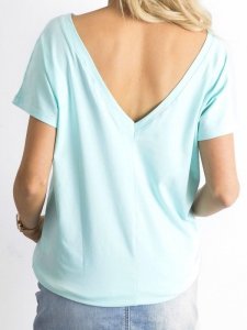 T-shirt-RV-TS-4662.27P-mietowy rozmiar - L