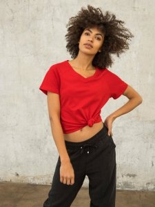T-shirt-RV-TS-5229.34P-czerwony rozmiar - L