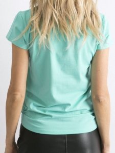 T-shirt-RV-TS-4623.83-turkusowy rozmiar - XL