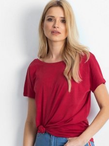 T-shirt-RV-TS-4662.04X-bordowy rozmiar - XL