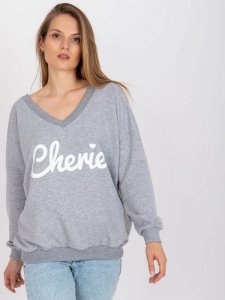 Bluza-FA-BL-7754.55P-biało-szary rozmiar - ONE SIZE