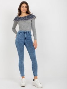 Spodnie jeans-NM-SP-L12.14X-niebieski rozmiar - XS