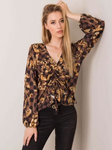 Bluzka-DHJ-BZ-12283.94P-brązowy rozmiar - ONE SIZE