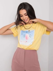 T-shirt-PM-TS-SS21CA59.01P-żółty rozmiar - L