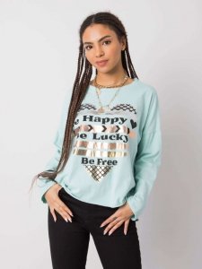 Bluzka-DHJ-BZ-21103.06P-mietowy rozmiar - ONE SIZE