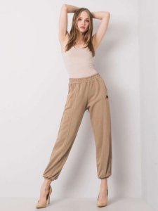 Spodnie dresowe-EM-DR-ES-21-524.16-ciemny bezowy rozmiar - M