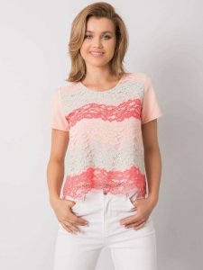 Bluzka-LK-BZ-506276.07P-koralowy rozmiar - 38