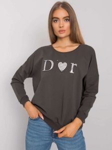 Bluza-RV-BL-0192.55P-ciemny khaki rozmiar - ONE SIZE