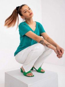 T-shirt-TW-TS-1002.28X-ciemny zielony rozmiar - S