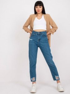 Spodnie jeans-RO-SP-PNT-4005.69-ciemny niebieski rozmiar - M