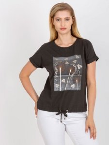 T-shirt-RV-TS-0237.84P-ciemny khaki rozmiar - ONE SIZE