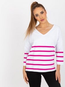 Bluzka-RV-BZ-8008.63-biało-różowy rozmiar - L/XL